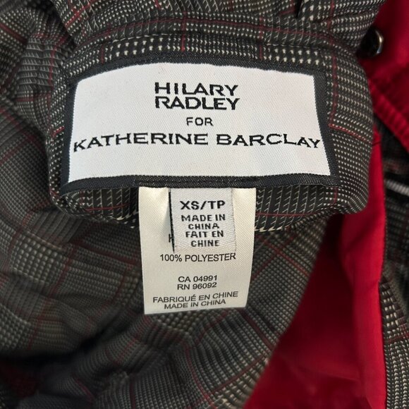 Hilary Radley for Katherine Barclay Black Plaid Reversible Puffer Jacket Size XS - Picture 3 of 7